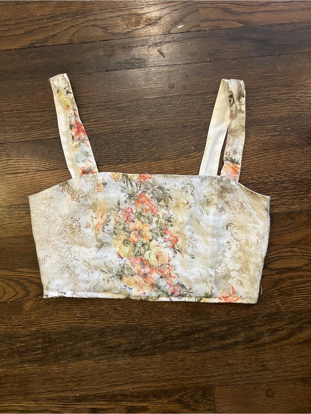 12th Tribe Floral Crop Top Size Small